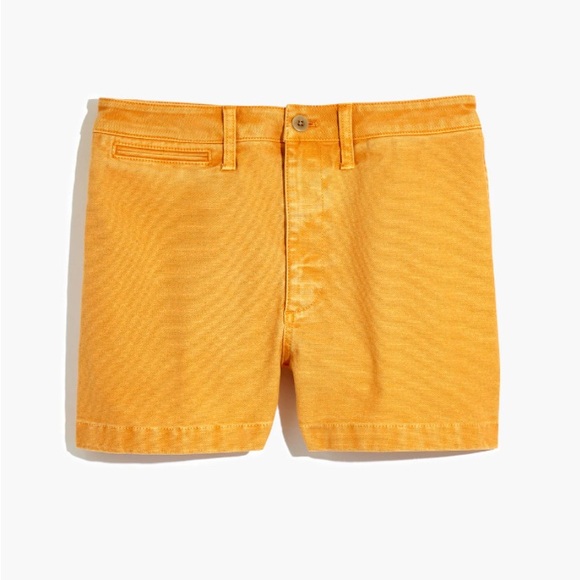 Madewell Pants - Madewell Emmett Shorts in Bright Marigold - size 26
